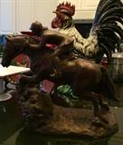 Bronze Girl on a Hunter Statue