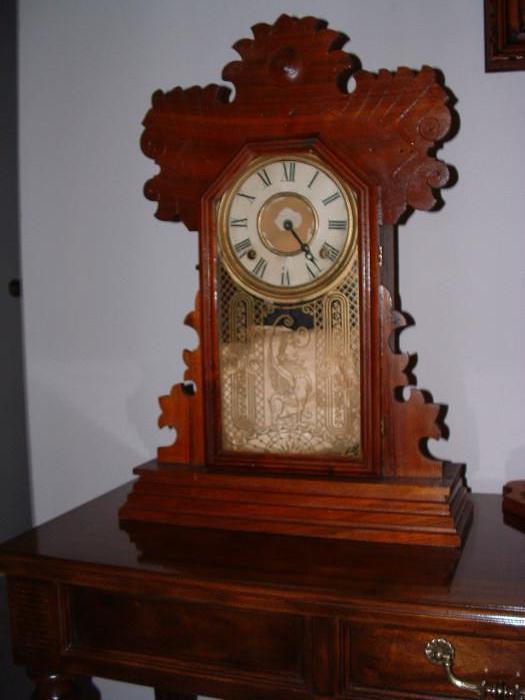 Antique oak kitchen clock