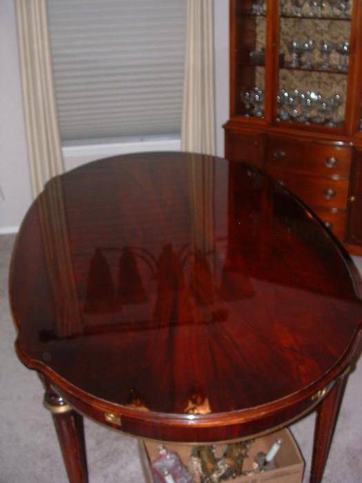Mahogany dining room table
