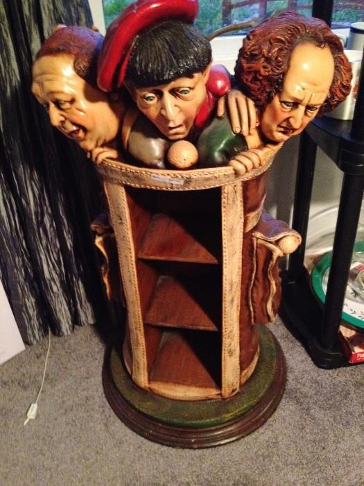 Three Stooges CD Holder, Sculpture