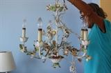 tole hanging CHANDELIER $189