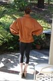 80's $20 bat wing sleeve coat leather
