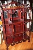 amazing antique bookshelf/ curio