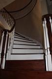 Curved Staircase, Newel Posts