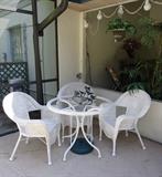 Vinyl coated wicker Patio Set