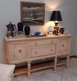 Shabby Chic Sideboard: orignal signed art