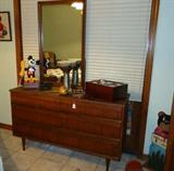 Vintae Rosewood dresser: mickey mouse telephone
