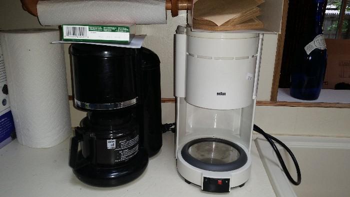 Kitchen Aid 4 Cup Coffee Maker & Braun 12 Cup Coffee Maker