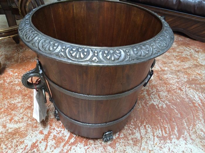 2 "Brand New"  custom wood and metal planters.  Owner paid $2,000 each selling for $600 each.  Never been used still with tags on them.  These are very heavy and exquisite quality.