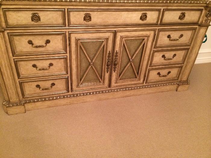 Authentic Marge Carson dresser.  Paid $12,000 selling  it for $4200.  Comes with marble slab on top.