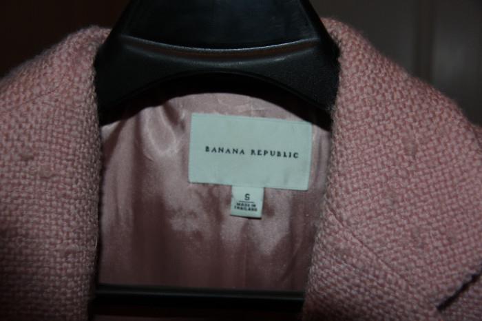 Label on ladies' Banana Republic coat