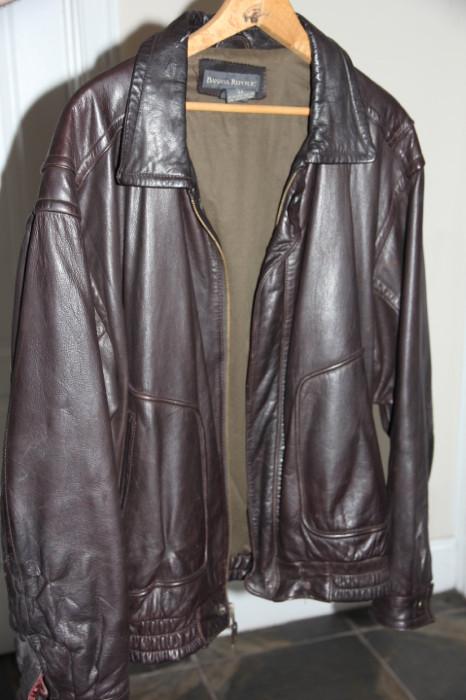 Men's Banana Republic leather jacket