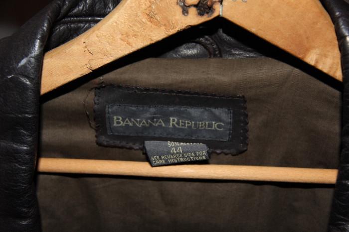 Men's Banana Republic leather jacket