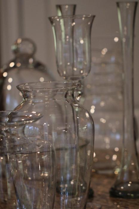 lots and lots of large, sparkling decorative glass items