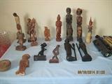 African wooden carved figures
