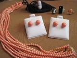 Coral, cameo, black onyx