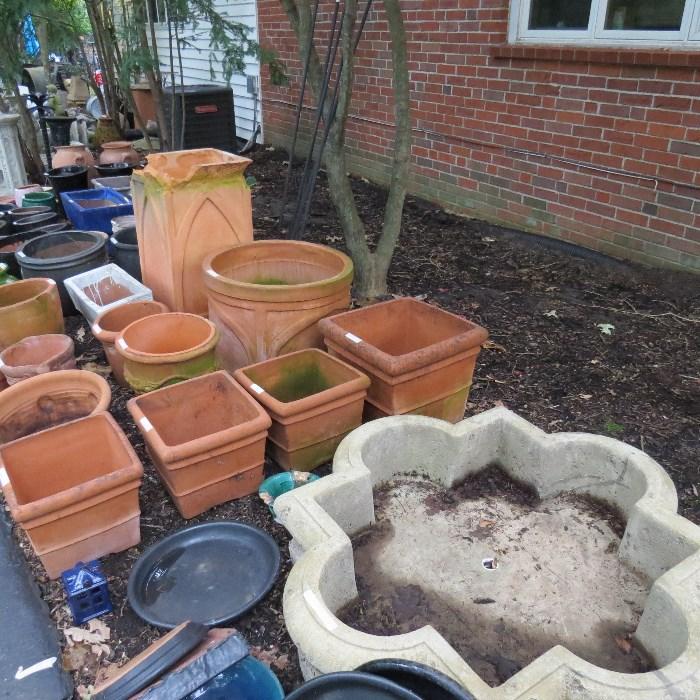 LOTS and LOTS of pots and garden items