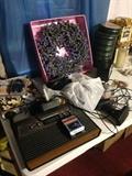 Vintage Atari set with games