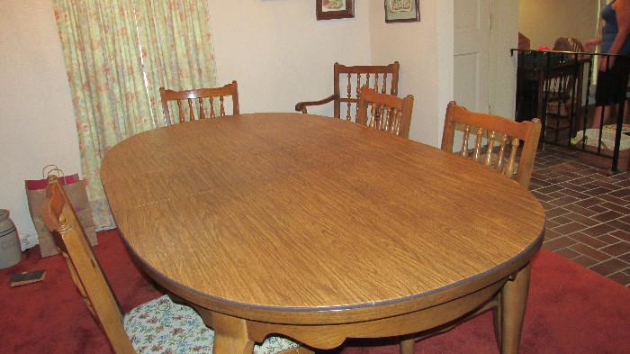 Maple Table & 6 Chairs