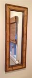 Bamboo Framed Mirror:  16"w x 43"h