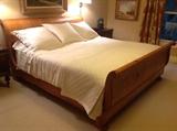 Baker King Size Sleigh Bed, Complete:  81"w x 98"l