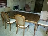 dining table and chairs