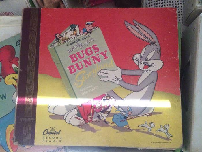 vintage Bugs Bunny records