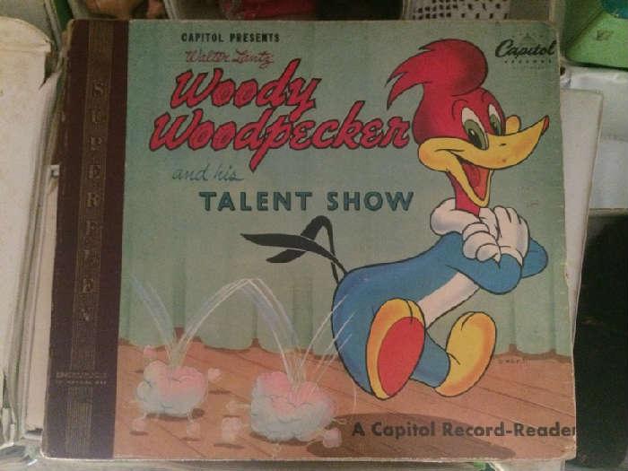 vintage Woody Woodpecker records