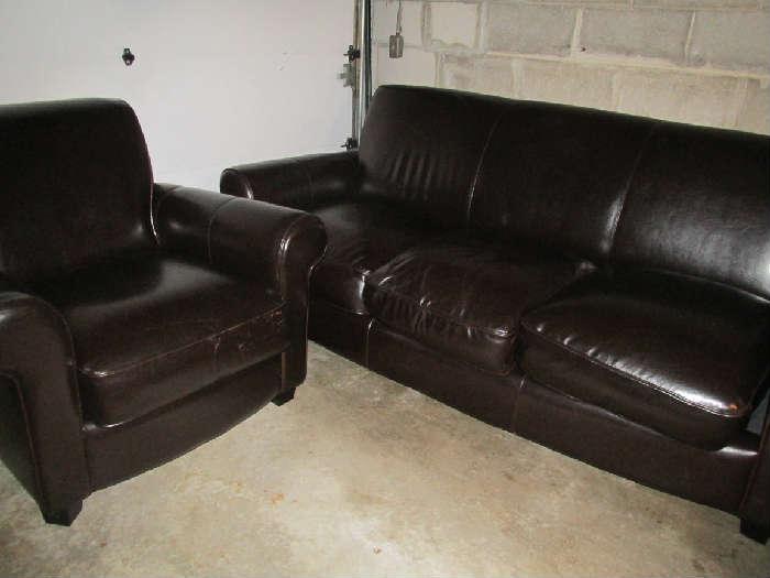 Stunning leather furniture; purchased at Macy's