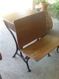 antique school desk