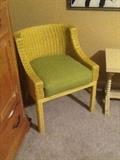 Bradford Show Room Chair and painted antique table, henredon dresser