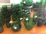green glass ware