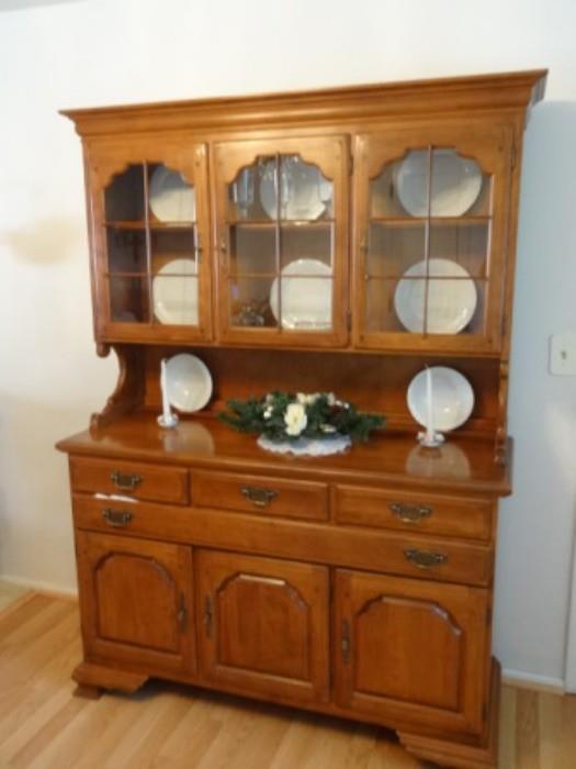 Solid Rock Hard maple buffet and hutch by Temple-Stuart