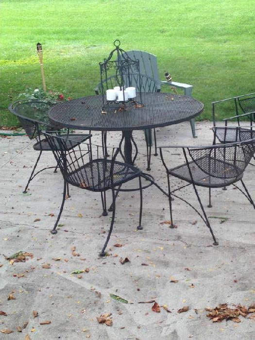 wrought iron patio set , 