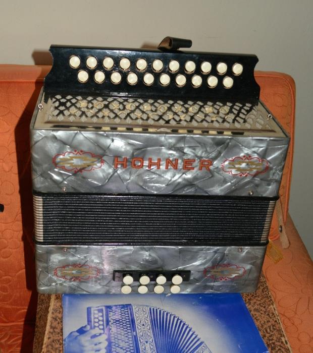 TWO Hohner Diotonic Accordions
