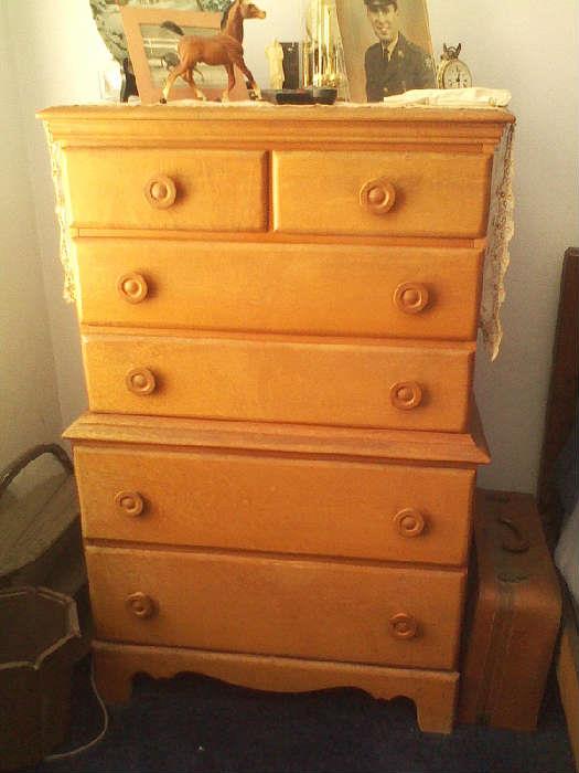 tall dresser, one of two from another bedroom set