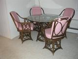 Rattan table and chairs