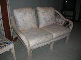 C & L Craftworks rattan love seat