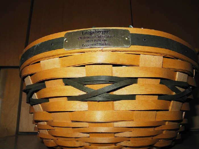 Several Longaberger baskets