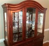 Close-up of dining cabinet