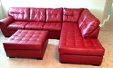 Beautiful Leatherette Sectional (only slightly over 1 year old)