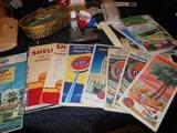 Vintage Gas Station Maps...Gulf,Shell,Standard Oil