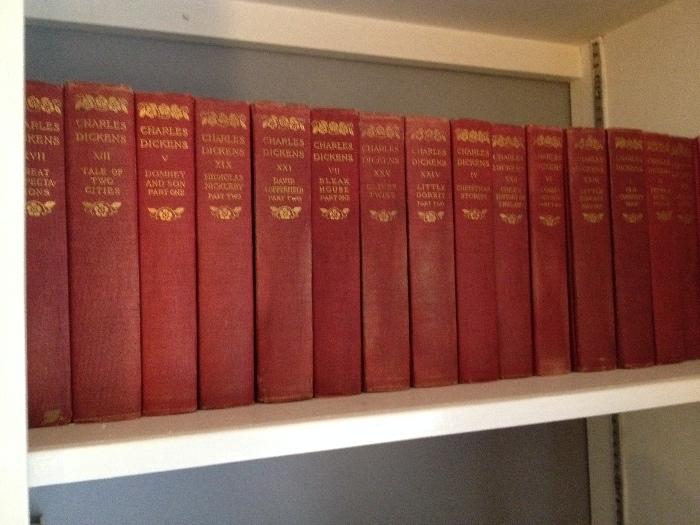 Vintage Set of Charles Dickens books