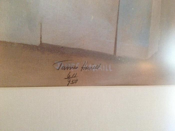 Signed & numbered James Harrill print