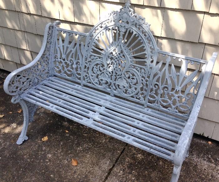 Great Heavy! Antique Outdoor Garden Bench