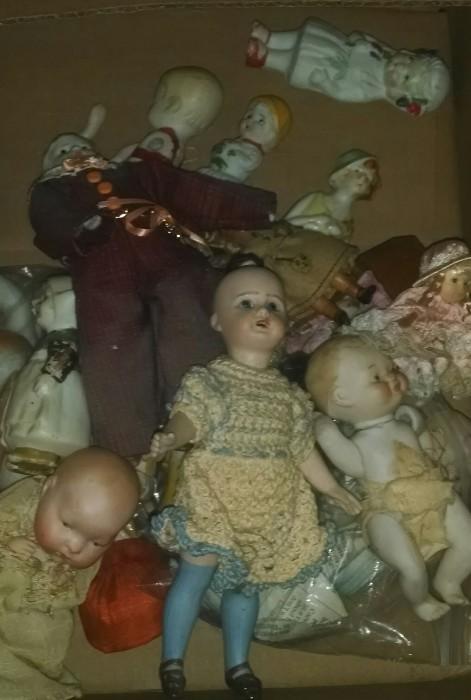 miniature German and Japanese dolls