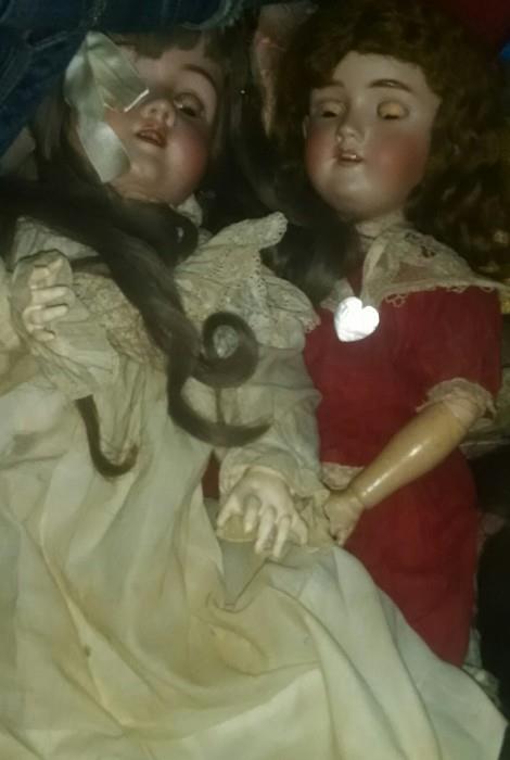 Several Large dolls
