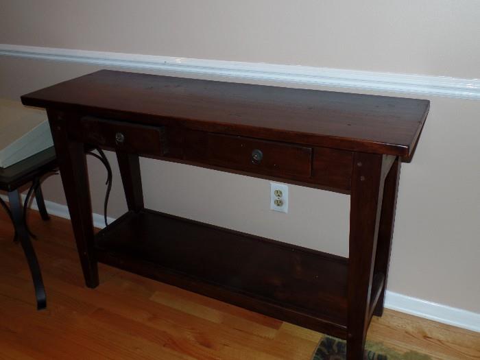 Arts & Crafts artisan made side table, 1 of 2