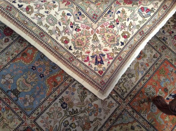 Backside of 9x12 Persian rug