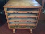 Awesome find in this sale!  Original Antique Star Twist Sewing Spool Thread Mercantile Store Counter Display cabinet.  